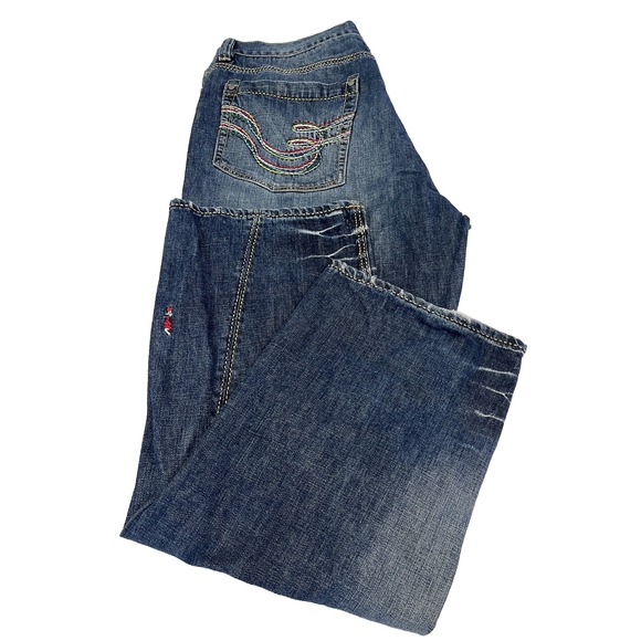 COOGI Other - Coogi Jeans Mens 42X35 (40x32) Blue Straight Baggy Retro Y2K Hip Hop Jeans Rare
